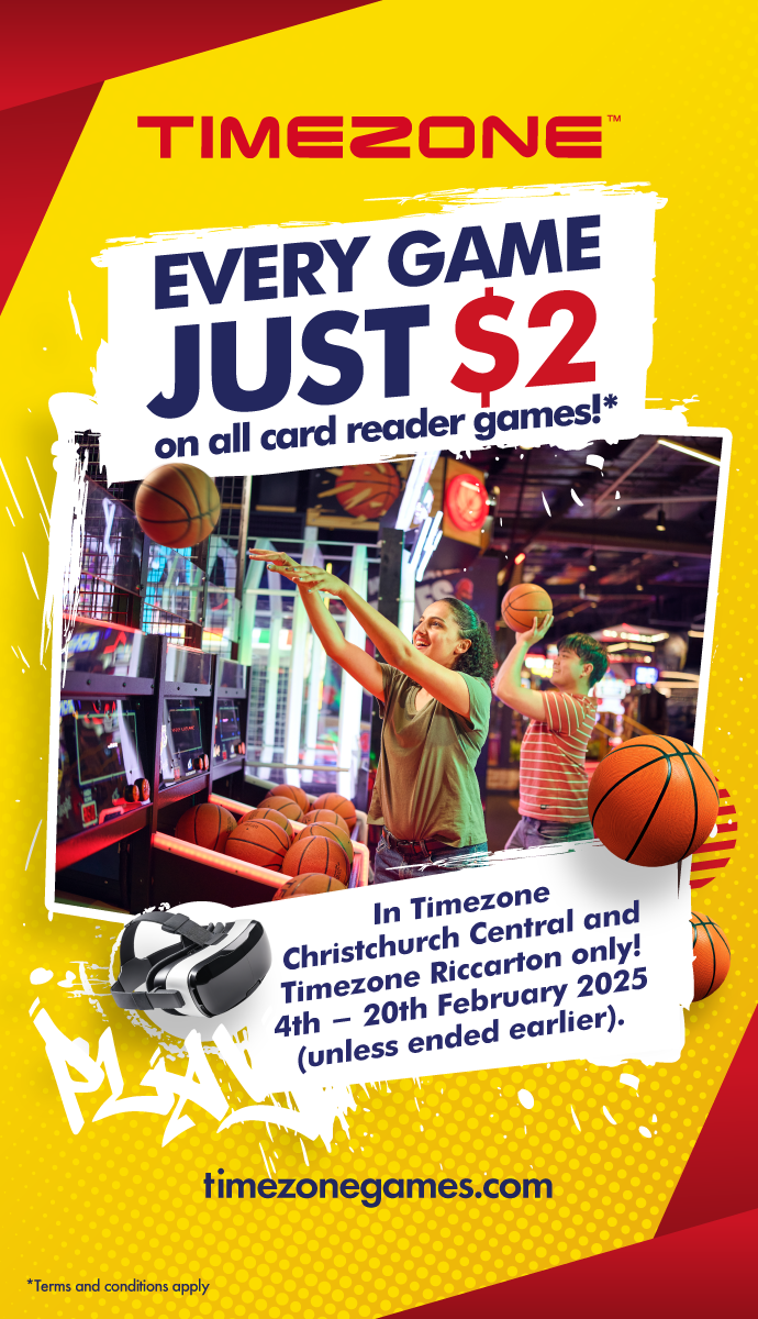 Every Game Just $2 Christchurch Central