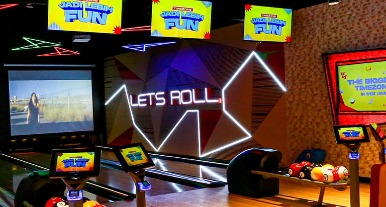 Bowl your way to fun and excitement with Timezone's bowling alley