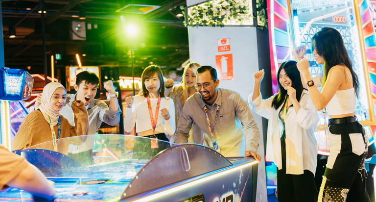 Embrace the Competitive Fun of Air Hockey at Timezone Singapore