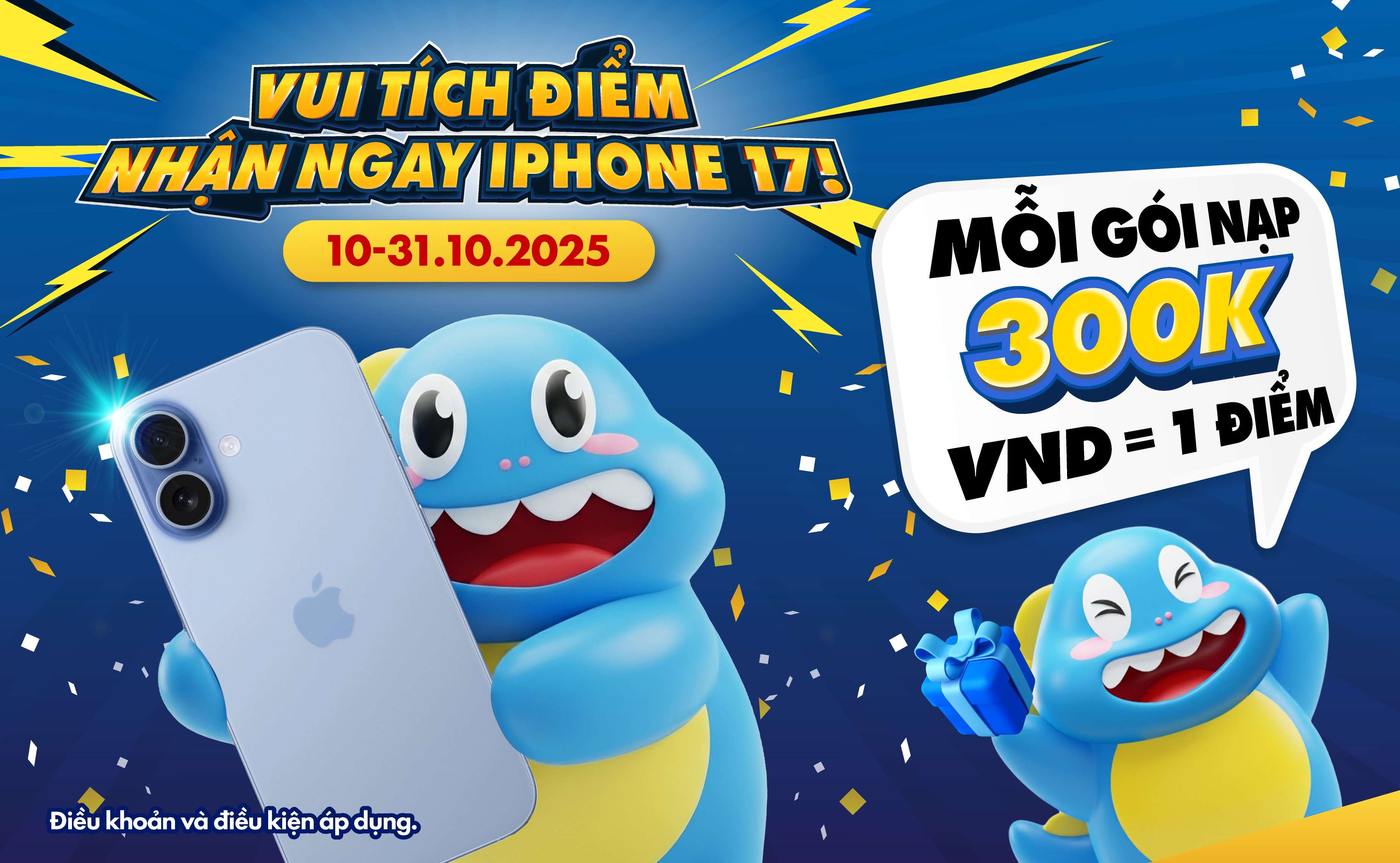 Tích điểm, nhận ip17 Tích điểm, nhận ip17