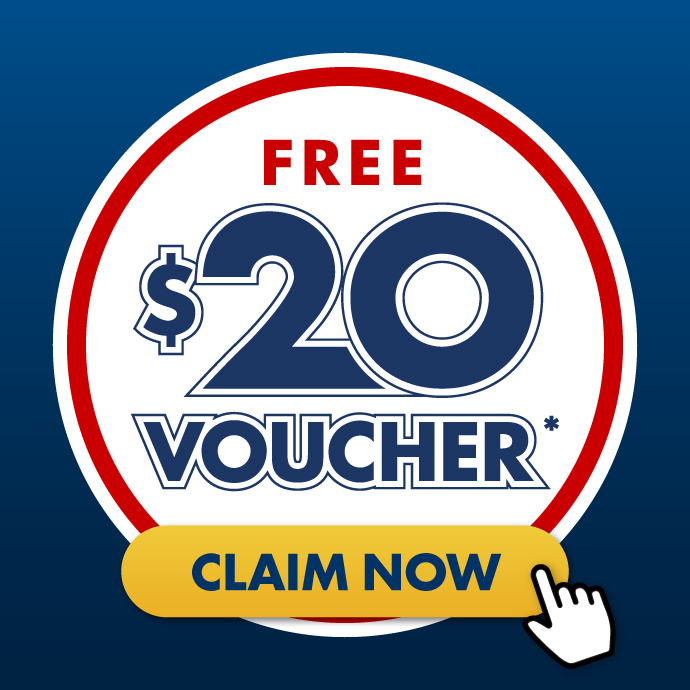 Free 20 dollar voucher!